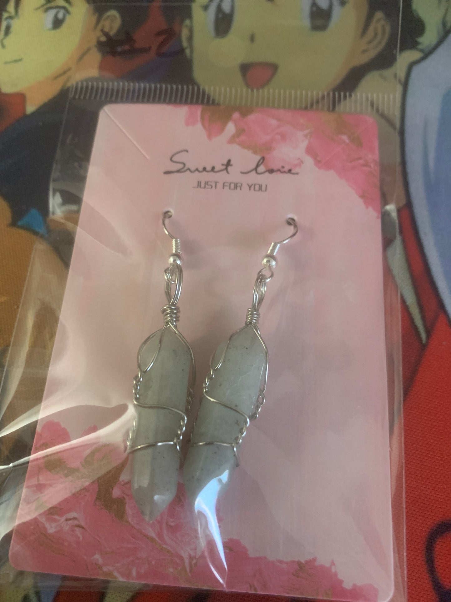 Stone Wrapped Earrings