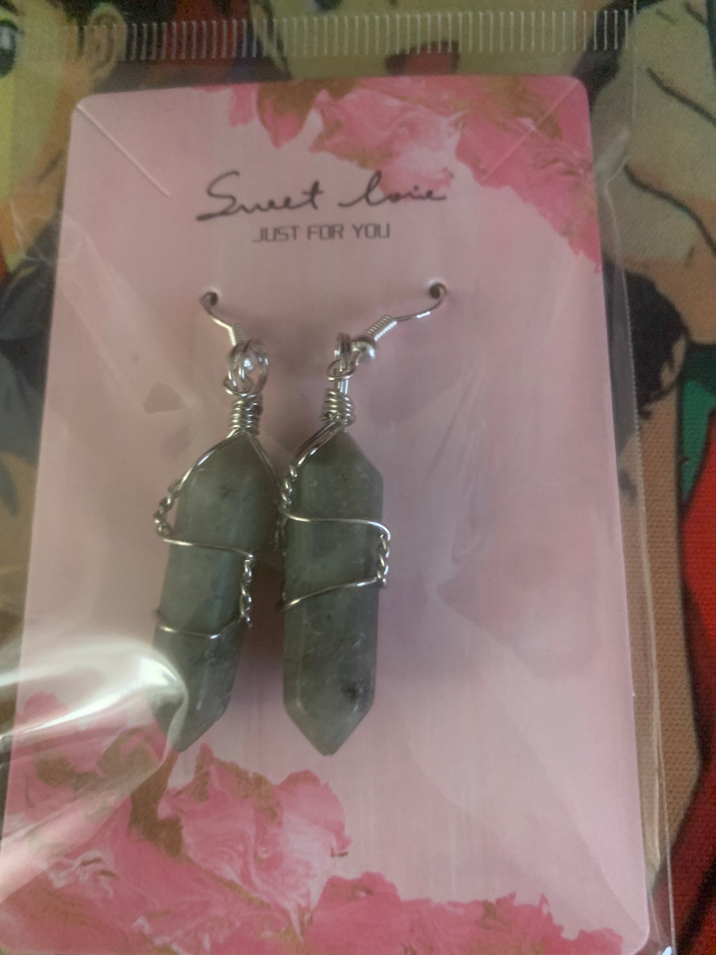 Stone Wrapped Earrings