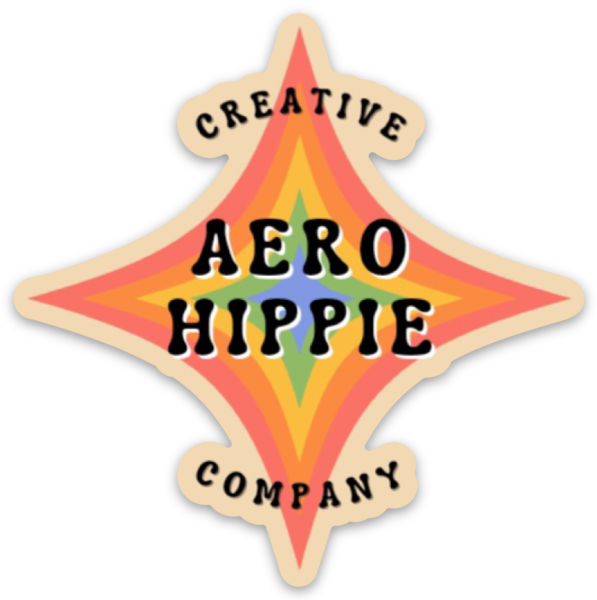 Aero Hippie Logo Sticker