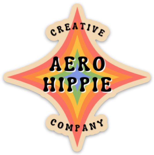 Aero Hippie Logo Sticker