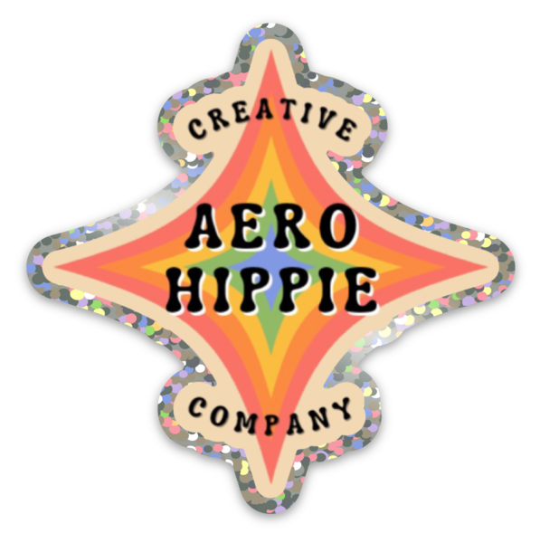 Aero Hippie Logo Sticker