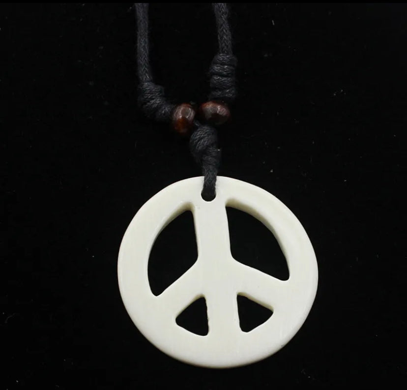 Retro Adjustable Peace ☮️ Necklace