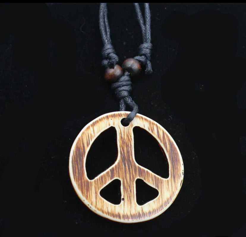 Retro Adjustable Peace ☮️ Necklace